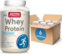 Jarrow Formulas Wei Proteïne Met 18 g eiwit, 3,8 g BCAA's, en Glutamine, Dieetsupplement voor spierfunctie en herstel Ondersteuning, 32 oz Ongearomatiseerd poeder, ongeveer 38 dagen levering, 6 verpakkingen