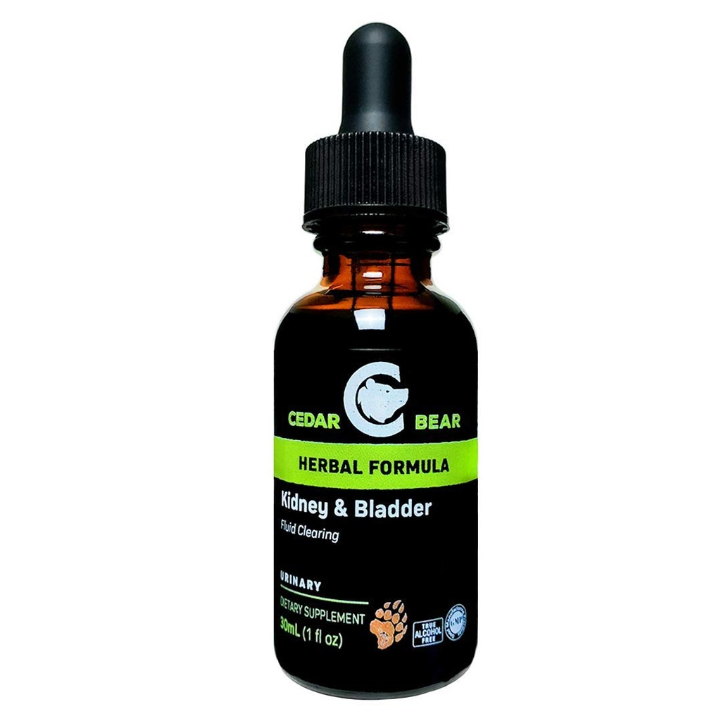 Cedar Bear Kidney & Bladder Blend a Liquid Herbal Supplement That Soothes, Tonifies and Supports Proper Fluid Dynamics for The Bladder and Urinary System 1 Fl Oz