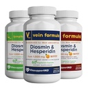 VITASUPPORTMD - Formule familiale, Vein, Lymphatique et H, 3x60 Capsules, Diosmin, Hespéridin, 1000 mg de MPFF pour Véin, Lymphatique, Hémorroïdal