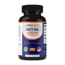 Vitamatisch MCT Olie 3000 mg per portie - 180 Softgels - uit kokosolie - Bevat 55% caprylzuur C8 en 40% caprinezuur C10