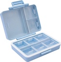 Reizen pil Organisator Case Pocket Container, 9 Compartments Dagelijkse pil geval voor Vitamine/Visolie/Suplements Houder Container Blauw