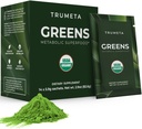 Greens Powder Travel Packs - 14 Serves for Memory, Digestie I Best Taste Super Greens Powder with Organic Spirulina, Goji, Beetroot, Pomegranate I Vegan, Non-GMO