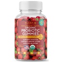 Plant.O Biologische Probiotische Gummies voor vrouwen, mannen en kinderen [5 miljard CFU USDA Certified] Help Ondersteuning Vertering, Opgeblazen, Constipatie & Immune System, Aardbei smaak, 30 Kauwbare Probiotica