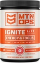 MTN OPS Ignite Lite Energy Drink Powder Glutenvrije Nitric Oxide Supplement Drink Mix, L Arginine, L Citrulline, Cafeïne en Nootropic Sugar Free Drink Mix, 45 porties, Roze Citrus