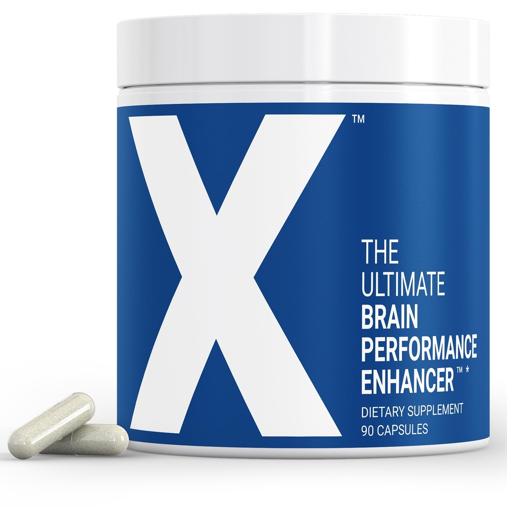 X - De ultieme Brain Performance Enhancer 's werelds meest krachtige Brain Supplement Capsule - Verhoog focus, energie, geheugen, concentratie, productiviteit - ondersteund door wetenschap - Nootrope Stack