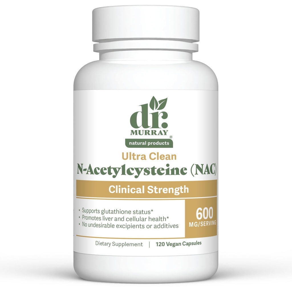 Dr. Murray's Ultra Clean N-Acetylcysteine (NAC) 600 mg 120 Vegan Capsules