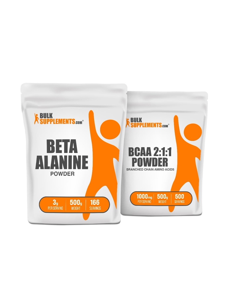 BulkSupplements Beta Alanine 500g + BCAA 2:1:1 500g bundel