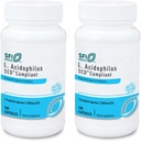 Klaire Labs SFI Health L. Acidophilus - 3 miljard CFU Lactobacillus Probiotic, Pure SCD Compliant Formula for Men & Women, Hypoallergeen & Non-Dairy (100 Capsules, 2 Pack)