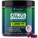 Citrus Bergamot 1000MG Gummies for Women and Men, Citrus Bergamot Extract with Berberine, CoQ10, Chromium & Vitamin C, Metabolic & Antioxidant Support, Sugar Free, Vegan, Lime Flavor, 60 Gummies