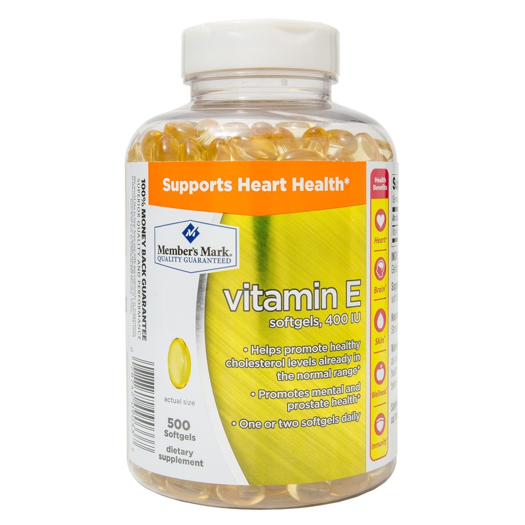 Leden Mark Vitamine E 400 IE Dieetsupplement (500 st.)