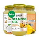 Sea Moss Gel Raw Coconut Pineapple (25 Flavors) 24oz Wildсrafted Gold Sea Moss Gel from Saint Lucia | 92 Vitamins and Minerals | Pure Raw+Non-GMO