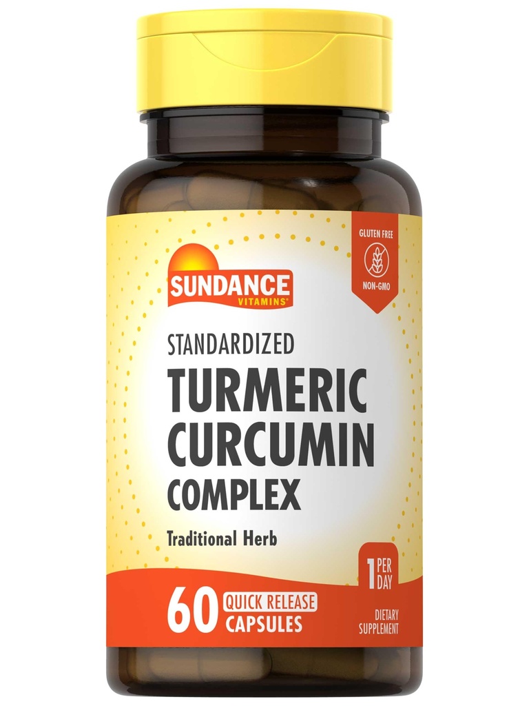 Sundance Kurkuma Complexe Curcumine 60 Quick Release Capsules 