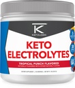 Ketologic Keto Electrolyte Powder (Tropical Punch) 30 Servings - Sugar-Free Hydration Drink Mix with goBHB Complex