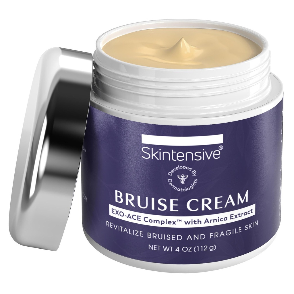 SKINTENSIVE Arnica Bruise crème voor dunne huid - vochtinbrengende, vitamine K C en E, huidvernieuwing, 4 Oz