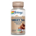 SOLARAY Gefermenteerde Turkije staart paddo supplement 1000mg - algemene wellness ondersteuning - Turkije staart paddo Capsules met biologische paddo's - Veganistisch, niet-GMO, Lab geverifieerd, 60-dagen garantie, 30 porties