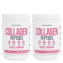NaturesPlus Collagen Peptides, Berry Lemonade - 0.8 lb Powder, Pack of 2 - Hair, Skin, Nail & Joint Health, Immune System Support - Non-GMO, Gluten Free - 28 Total Servings