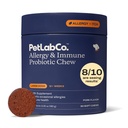 PetLab Co. Allergie & Immune Dagelijkse Probiotica voor honden. Ondersteunt Gistproductie, Seizoensgebonden Allergieën, Intermitterende Itchiness, Gut & Digestieve Gezondheid voor Grote Honden - 30 Kauwen - Verpakking mei Vary