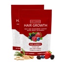 Lumin Hair Growth Gummies， Hair Growth Gummies for Black Women，Supports Thicker, Stronger & Healthier-Looking Hair – Mixed Berry Flavor, 60 Gummies (2Bag)