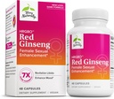 Terry naturellement HRG80 Red Ginseng Female Sexual Enhancement - Supplément diététique pour la circulation, l'endurance et le soutien énergétique - Soutien de la vitalité avec Ashwagandha, Red Ginseng & Zinc - 48 capsules