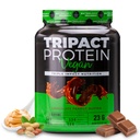 Nutrologie TRIPACT Vegan Proteïnepoeder - Biologische Pea, Rijst & Pompoen Proteïne, BCAA's & Glutamine Plant-Based Meal Vervangingsshakes voor spierherstel & Immuniteit, Chocolade Pindakaas, 20 porties