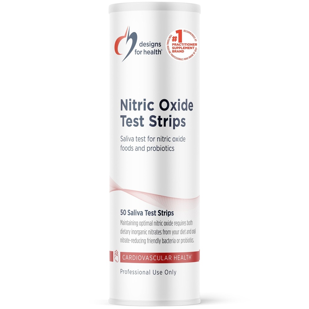 Designs for Health Nitric Oxide Test Strips Saliva Test - Resultaten in slechts 10 seconden - Ondersteuning Atleten, gezonde veroudering, cardiovasculaire gezondheid (50 Saliva Test Strips)