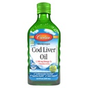Carlson - Koolleverolie, 1100 mg Omega-3s, Plus Vitaminen A en D3, Wild Betrapt Noorse Arctic Cod Leverolie, duurzaam verkregen Nordic Fish Oil Liquid, Green Apple, 250 ml (8.4 Fl Oz)