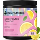KEY NUTRIËNTEN Multivitamine Elektrolyten Poeder Geen Suiker - Fresh Pink Limonade Electrolyte Powder - Endurance & Energy Supplement - Hydration Powder - No Calories - 90 Servings - Made in USA