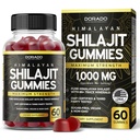 Shilajit Gummies for Men & Women 1000mg (High Potency Gold Grade with 85+ Trace Minerals with Fulvic Acid) - Energy & Immunity Support - Third Party Tested, Non GMO, Vegan & Made in USA - (60 Gummies)