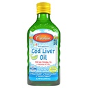 Carlson - Kid's Cod Liver Oil, 550 mg Omega-3s, Vitaminen A & D3, Wild Norwegian, Lemon, 250 ml