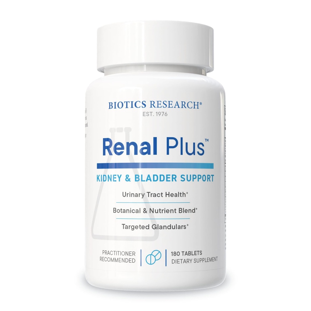 Biotics Research Renal Plus  Niergezondheid & Ondersteunt Urologische functie Ulva ursi, Buchu Leaf, Echinacea, Cranberry