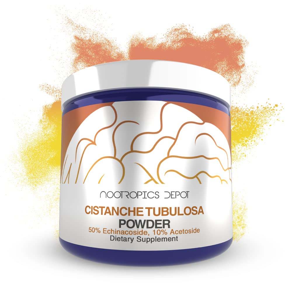 Nootropics Depot Cistanche tubulosa Powder | 30 Grams | Minimum 50% Echinacoside + 10% Acetoside (Verbascoside) | May Help Promote Physical Strength and Energy | May Help Promote Vitality