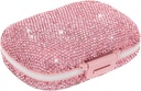 Schattige pil Organisator Kleine Bling pil geval voor Purse Medicine Vitamine Container houder dagelijkse pil Box voor vrouwen reizen geneeskunde Kit(Pink)