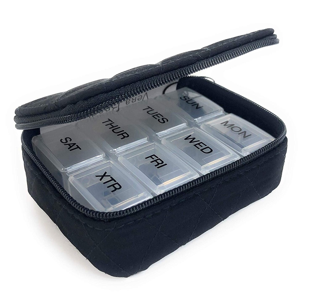 Vera Bradley Travel Pill Case Classic Black