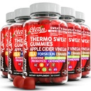 Sweat N' Shape Gummies | Apple Cider Vinegar CLA Forskolin Cinnamon Berberine Garcinia Cambogia Probiotics Cayenne Pepper Vitamin B12 Vitamin A Vitamin C Vitamin D Vitamin B6 Boron By Clean Nutra (5)