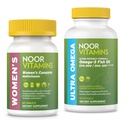 Noor Vitaminen Vrouwen Multivitamine en Omega Visolie Supplement Bundle