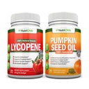 NutriONN Pumpkin Seed Oil Softgels Lycopeen Capsules Combo - Gerichte ondersteuning voor Prostate & Urinary Health