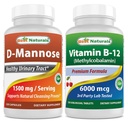 Best Naturals D-Mannose 1500 mg & vitamine B12 6000 mcg