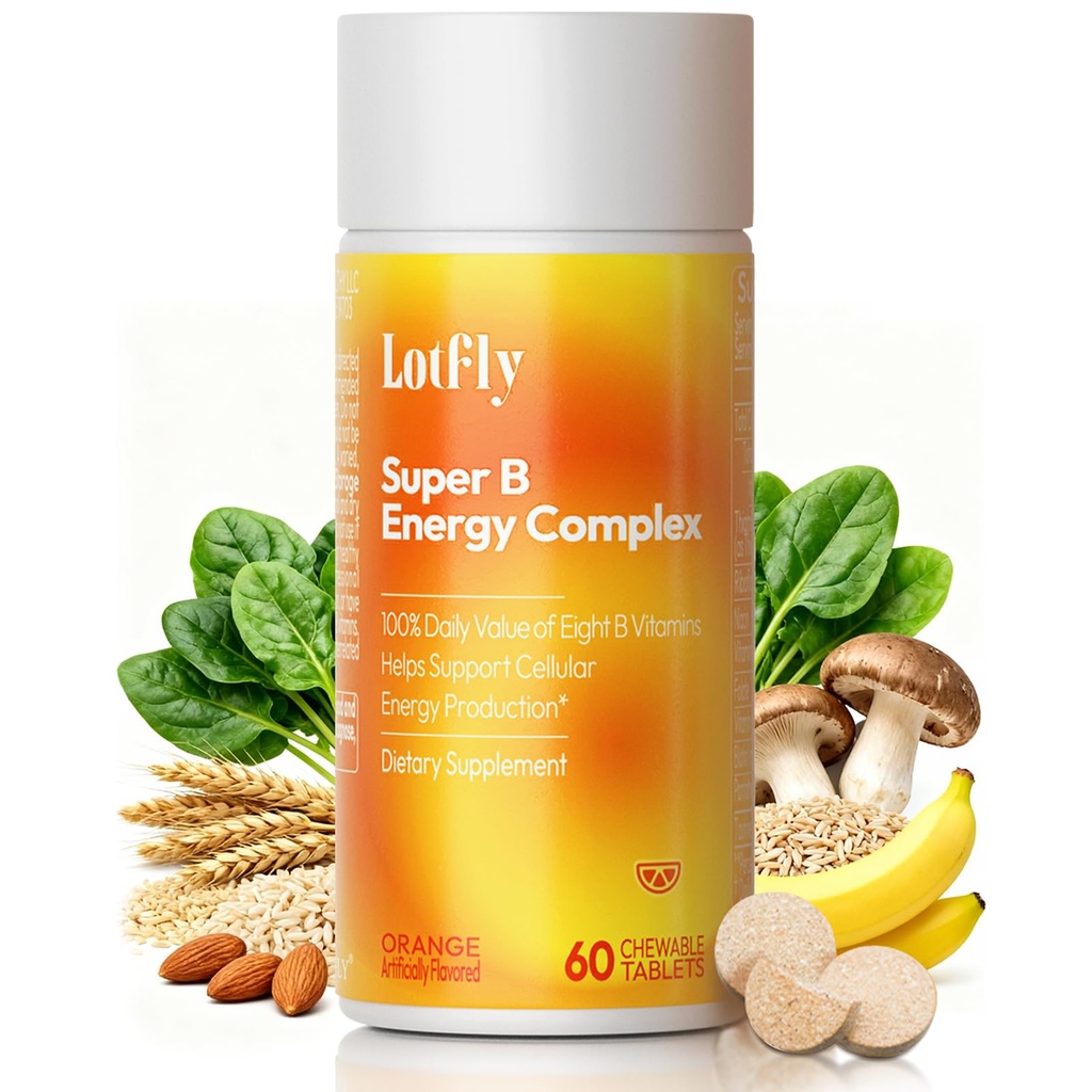 Vitamine B Complex met B1, B2, B3, B5, B6, B7, B9, B12 Taurine