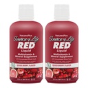 NaturesPlus Source de vie RED Multivitamine liquide - 30 oz, paquet de 2 - Soutien énergétique et immunitaire - avec fruits rouges exotiques, lycopène et lutéine - Végétarien et sans gluten - 60 portions totales