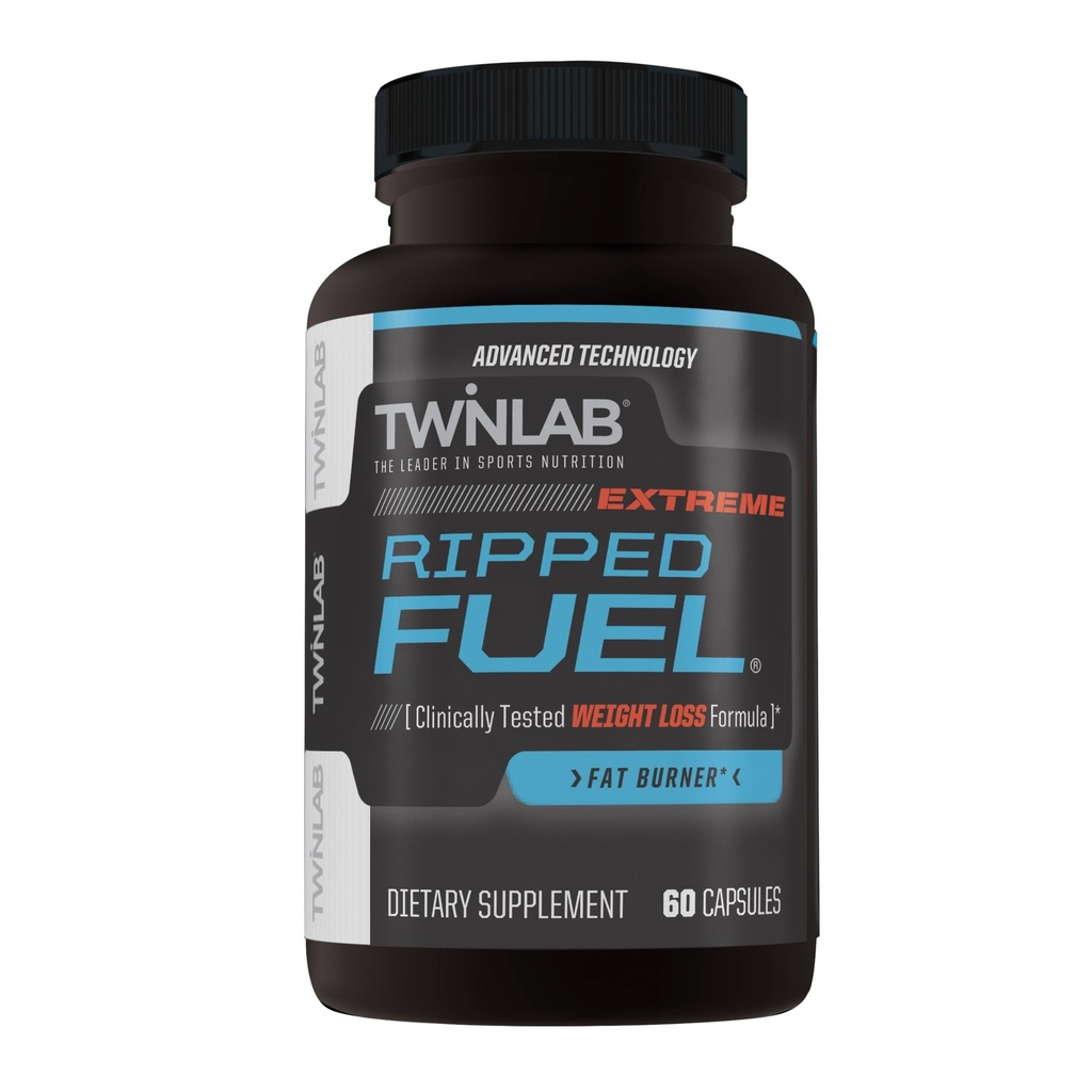 Twinlab Ripped Fuel Extreme - Energiesupplement ter ondersteuning van gewichtsmanagement en spiergezondheid - 60 capsules