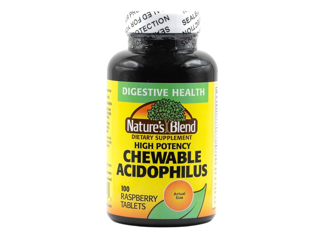 Nature's Blend Acidophilus Probiotic Supplement - 100 High Potency Capsules - Digestieve gezondheid, Gut Flora Balance