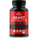 HerbaMe Heart Support Supplement for Men & Women, Daily Heart Wellness & Circulation Support, Supports Cardiovascular Wellness & Vascular Function with L-Arginine, Citrulline & CoQ10, 120 Capsules