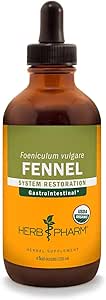 Herb Pharm Certified Organic Fennel Liquid Extract for Digestive System Support - 4 Ounce