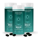 iwi life Brain Omega-3, 180 Softgels (90 Servings), Vegan Plant Based Algen Omega-3 met EPA + DHA, Focus, Geheugen en Mood Support Dieetsupplement, Krill & Fish Oil Alternative, No Fishy Aftersmaak