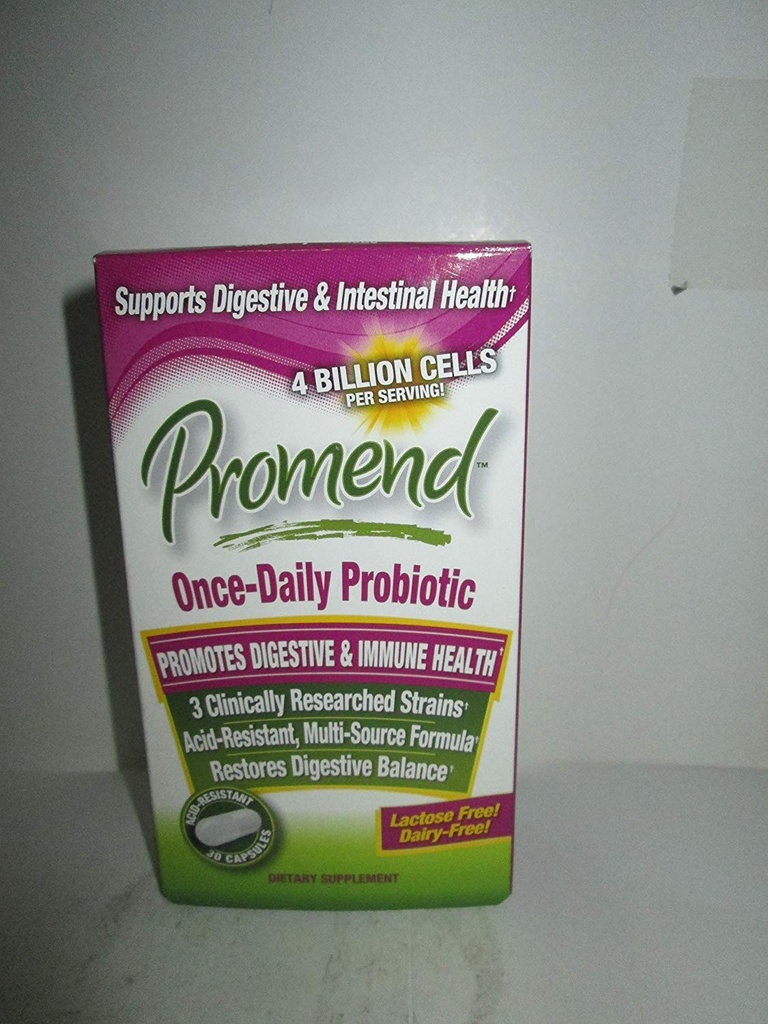 Promend Once-Daily Probiotic Dietary Supplement Capsules 30 ea (Pack of 4)