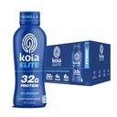 Koia Elite Plant Based Protein Shake, Vanilla, 32g Protein, 4g Sugar, 6g Prebiotic Fiber, Pre & Post Workout Nutritional Drink, No Seed Oils, Dairy-Free, Gluten-Free, Non-GMO, 12 Fl Oz (Pack of 12)