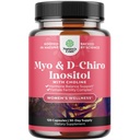Myo-Inositol & D-Chiro Inositol Capsules - Supplément Choline Inositol pour le soutien du cycle et de la fertilité - Supplément hormonal féminin avec Myo et D-Chiro Inositol Plus Bitartrate de choline