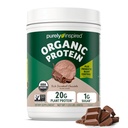 Zuiver geïnspireerd plantaardig eiwitpoeder voor mannen en vrouwen, rijke decadentchocolade (16 porties) - Veganistisch en biologisch - 20 g Pea Proteïnepoeder voor smoothies & Shakes - zuivelvrij, & Glutenvrij