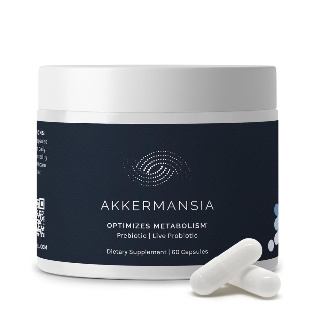 InfiniWell Akkermansia Probiotic for Digestief Health - Support Healthy Longevity, Immunity & A Balanced Gut Microbiome with Akkermansia Muciniphila Probiotics (60 Capsules)