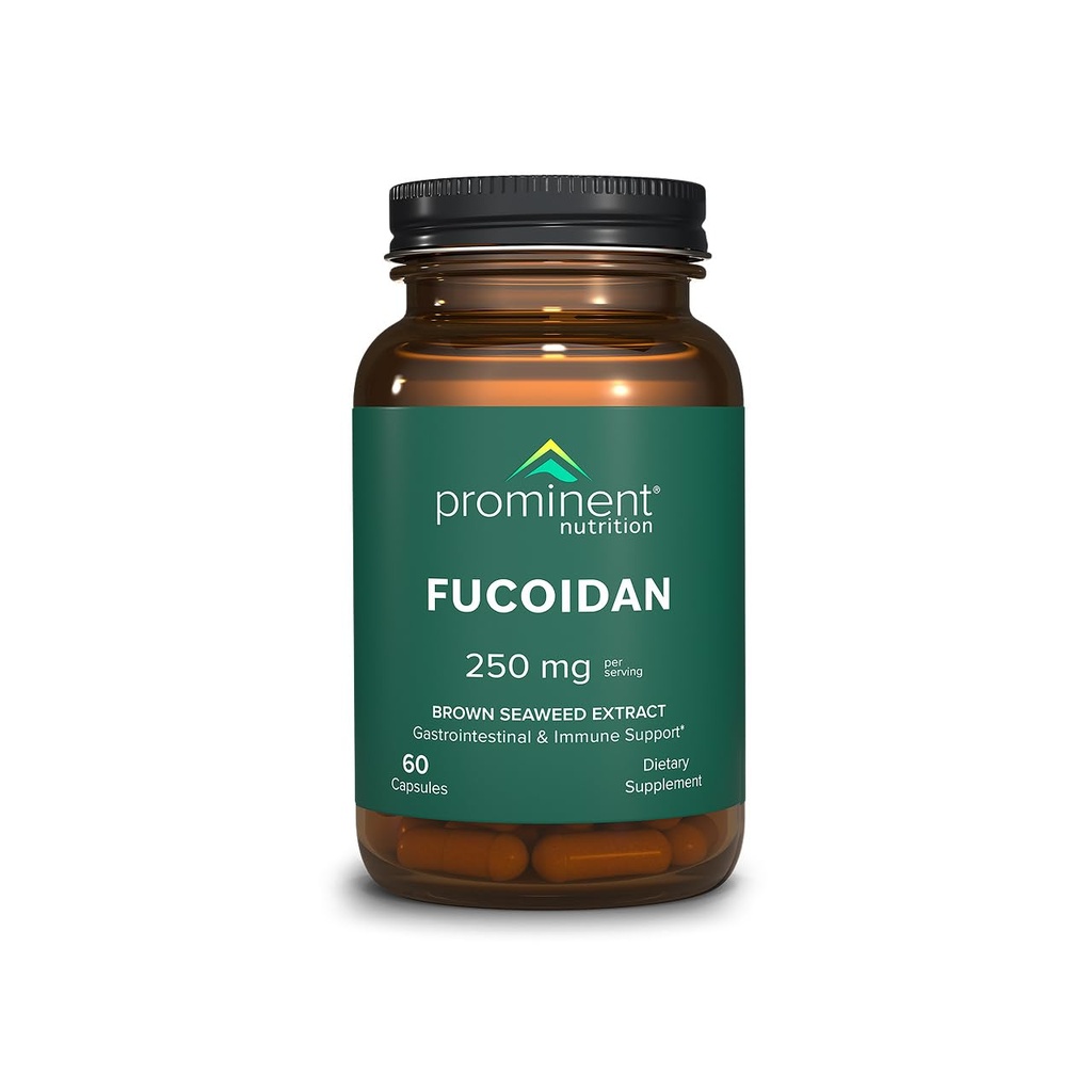 Nutrition dominante Fucoidan Gut Santé & Supplément de soutien immunitaire – 250mg, 60 Compte – Extrait d'algues brunes premium - Supplément système immunitaire et digestion - 1 paquet